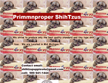 Tablet Screenshot of primmnpropershihtzus.webstarts.com