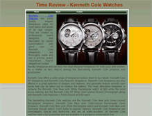 Tablet Screenshot of kennethcolewatches.webstarts.com