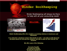 Tablet Screenshot of binderbookkeeping.webstarts.com