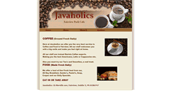 Desktop Screenshot of javaholicscoffeeshop.webstarts.com