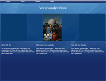 Tablet Screenshot of batesfamilyonline.webstarts.com