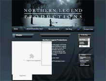 Tablet Screenshot of northernlegendproductions.webstarts.com