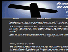 Tablet Screenshot of franklinnazarene.webstarts.com
