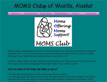 Tablet Screenshot of momsclubofwasilla.webstarts.com
