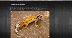 Desktop Screenshot of leopardgeckounlimitedcom.webstarts.com