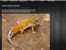 Tablet Screenshot of leopardgeckounlimitedcom.webstarts.com