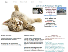 Tablet Screenshot of millcreekveterinaryhospital.webstarts.com