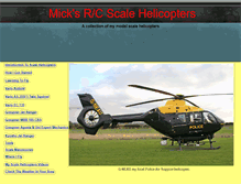 Tablet Screenshot of micksscalehelicopters.webstarts.com
