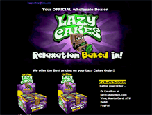 Tablet Screenshot of lazycakes.webstarts.com