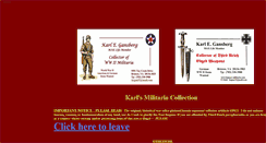 Desktop Screenshot of kegans-militaria.webstarts.com