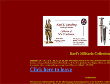 Tablet Screenshot of kegans-militaria.webstarts.com