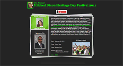 Desktop Screenshot of mildreddixonheritagedayfestival.webstarts.com