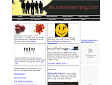 Tablet Screenshot of itsjustamanthing.webstarts.com