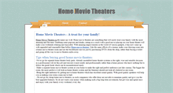 Desktop Screenshot of homemovietheaters.webstarts.com