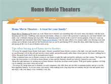 Tablet Screenshot of homemovietheaters.webstarts.com