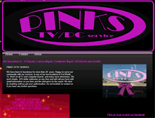 Tablet Screenshot of pinkstvpcservice.webstarts.com
