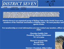 Tablet Screenshot of districtseven.webstarts.com