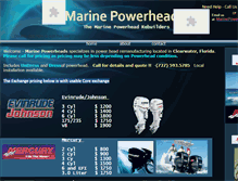 Tablet Screenshot of marinepowerheads.webstarts.com