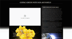 Desktop Screenshot of goinggreenwithsolarpanels.webstarts.com