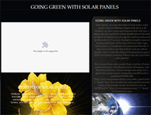 Tablet Screenshot of goinggreenwithsolarpanels.webstarts.com