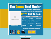 Tablet Screenshot of dopeydealfinder.webstarts.com