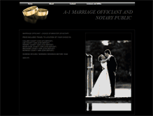 Tablet Screenshot of marriageofficiant.webstarts.com