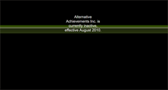 Desktop Screenshot of alternativeachievements.webstarts.com