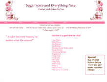 Tablet Screenshot of cakesmadeforyou.webstarts.com