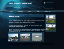 Tablet Screenshot of erieshorelakehouse.webstarts.com