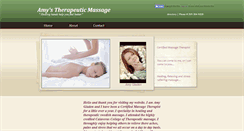Desktop Screenshot of amystherapeuticmassage.webstarts.com