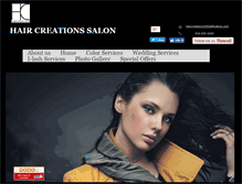 Tablet Screenshot of hair-creations.webstarts.com