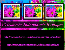 Tablet Screenshot of julianannasboutique.webstarts.com