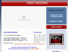 Tablet Screenshot of freesharing.webstarts.com