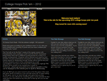 Tablet Screenshot of collegehoopspickem.webstarts.com