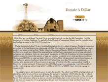 Tablet Screenshot of donate-a-dollar.webstarts.com