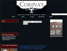 Tablet Screenshot of corinascafe.webstarts.com