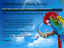 Tablet Screenshot of firstimpressionscleaningservices.webstarts.com