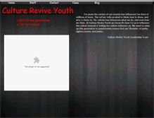 Tablet Screenshot of culturereviveyouth.webstarts.com