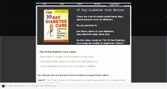 Desktop Screenshot of 30daydiabetescurereview.webstarts.com