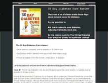 Tablet Screenshot of 30daydiabetescurereview.webstarts.com