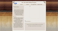 Desktop Screenshot of mtlinestableriding.webstarts.com