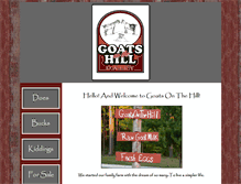 Tablet Screenshot of goatsonthehill.webstarts.com