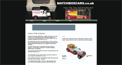 Desktop Screenshot of matchboxcars.webstarts.com
