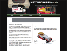 Tablet Screenshot of matchboxcars.webstarts.com