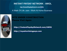 Tablet Screenshot of instantpaydaynetwork-awol.webstarts.com