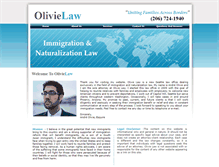Tablet Screenshot of olivielaw.webstarts.com