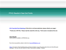 Tablet Screenshot of pphcpoints.webstarts.com