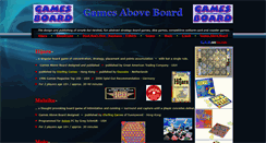 Desktop Screenshot of gamesaboveboard.webstarts.com