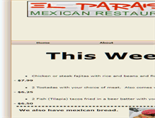 Tablet Screenshot of elparaisomexicanrestaurant.webstarts.com