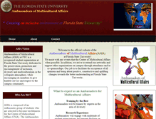 Tablet Screenshot of fsuambassadors.webstarts.com